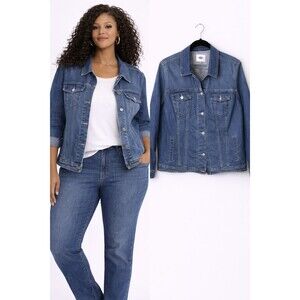 Old Navy Denim Jacket Classic Size 2X Medium Wash